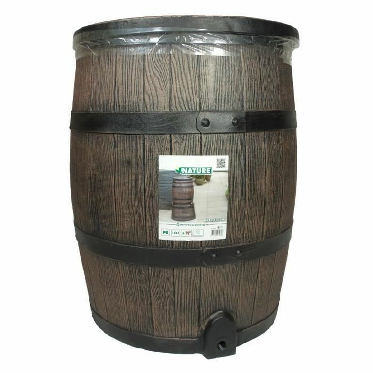 Kit de barril para lluvia Nature 50 x 66 cm
