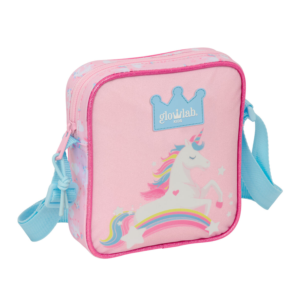 Bolso Bandolera Glow Lab Rosa 16 x 18 x 4 cm