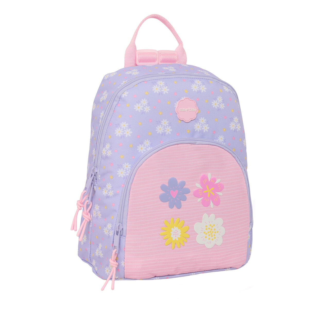 Mochila Safta Bouquet Rosa Lila 25 x 30 x 13 cm