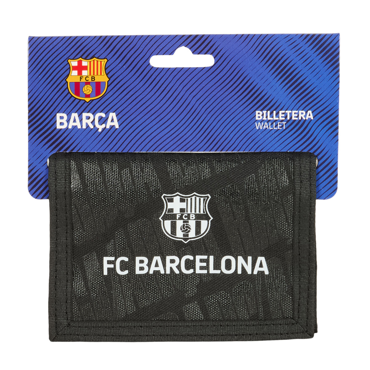 Cartera F.C. Barcelona Negro 12,5 x 9,5 x 1 cm