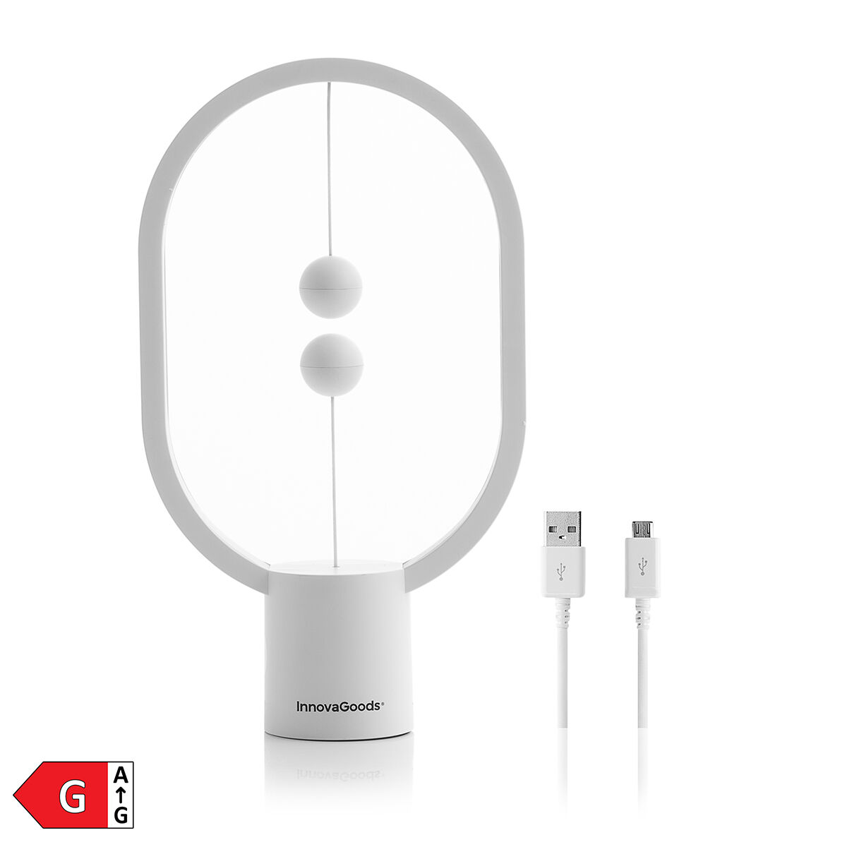 Lámpara de Equilibrio con Interruptor Magnético Magilum InnovaGoods Blanco 3 W (Reacondicionado C)