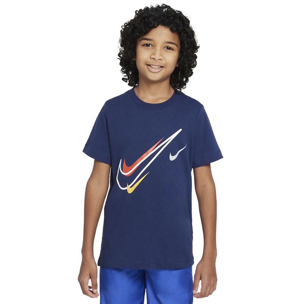 Camiseta de Manga Corta Infantil Nike DX2297-410 (7-8 Años)