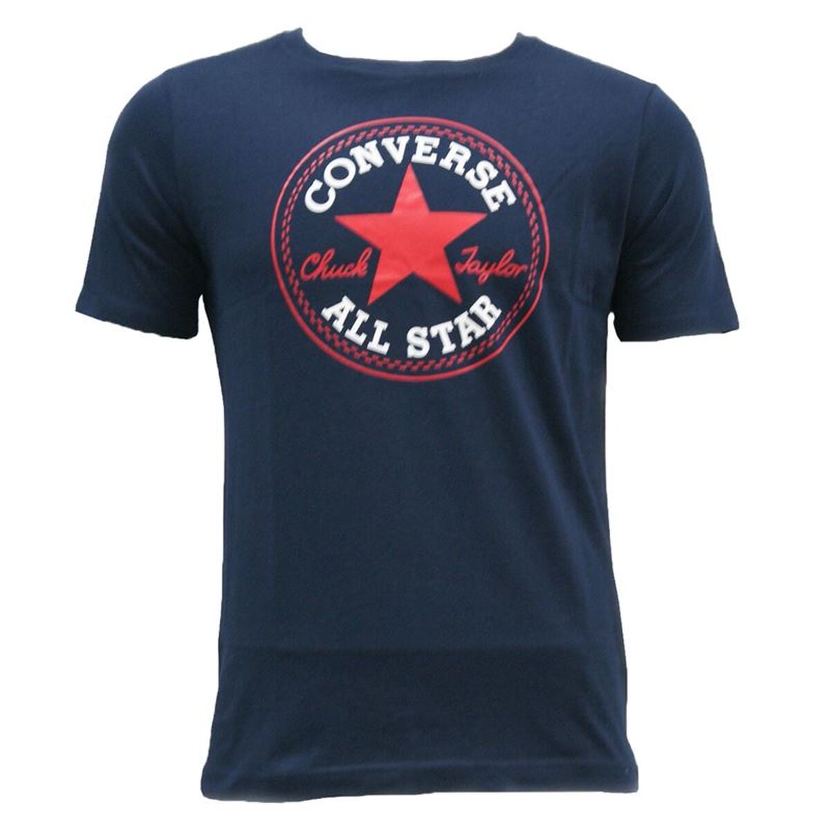 Camiseta de Manga Corta Infantil Converse 966500 Azul oscuro 8-10 Años