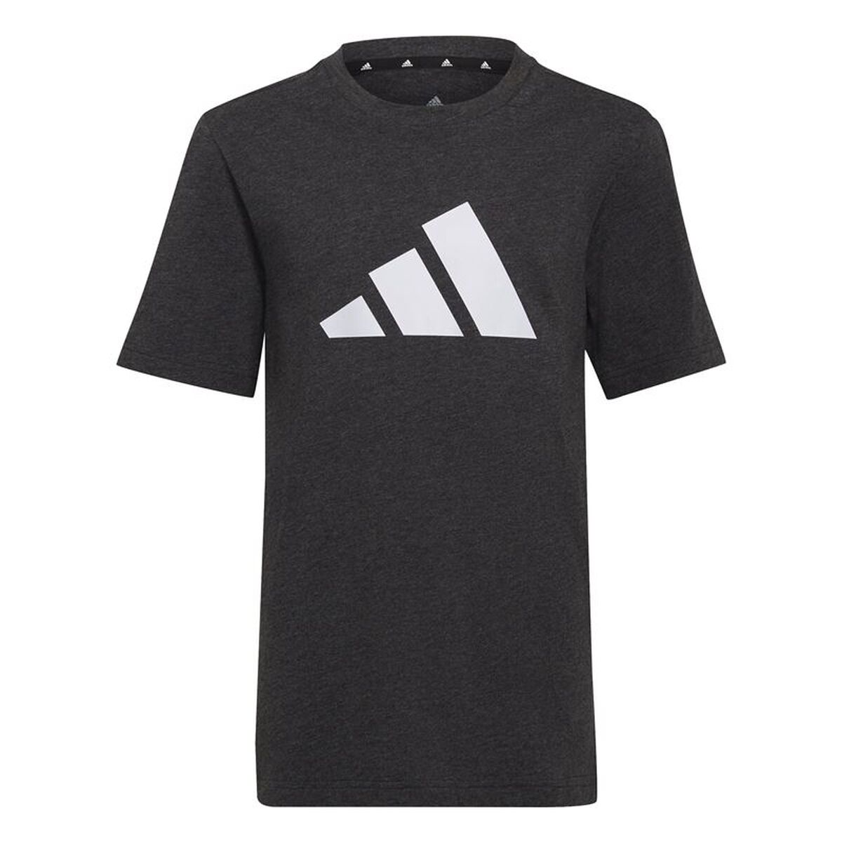 Camiseta de Manga Corta Infantil Adidas HG8856 Negro (11-12 años)