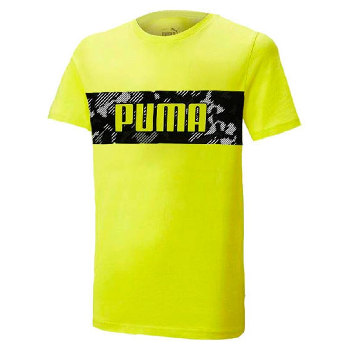 Camiseta de Manga Corta Infantil Puma 676285 40 Amarillo (7-8 Años)