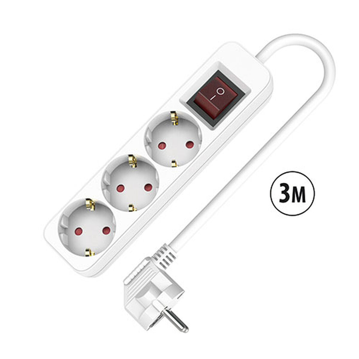 Regleta TM Electron TMUAD533S Blanco 3680 W (3 m)