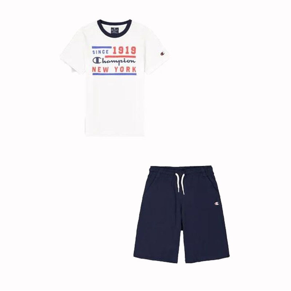 Conjunto Deportivo para Niños Champion 306315-WW001 Blanco