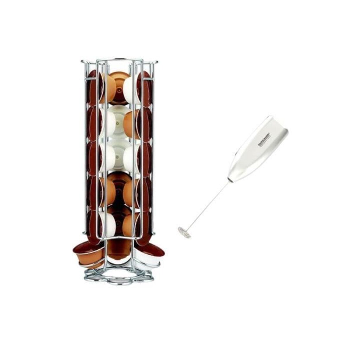 Organizador de Cápsulas de Café Fackelmann Gris Acero Inoxidable Plástico 3 X 11 X 32 CM 14 X 39 X 29 CM