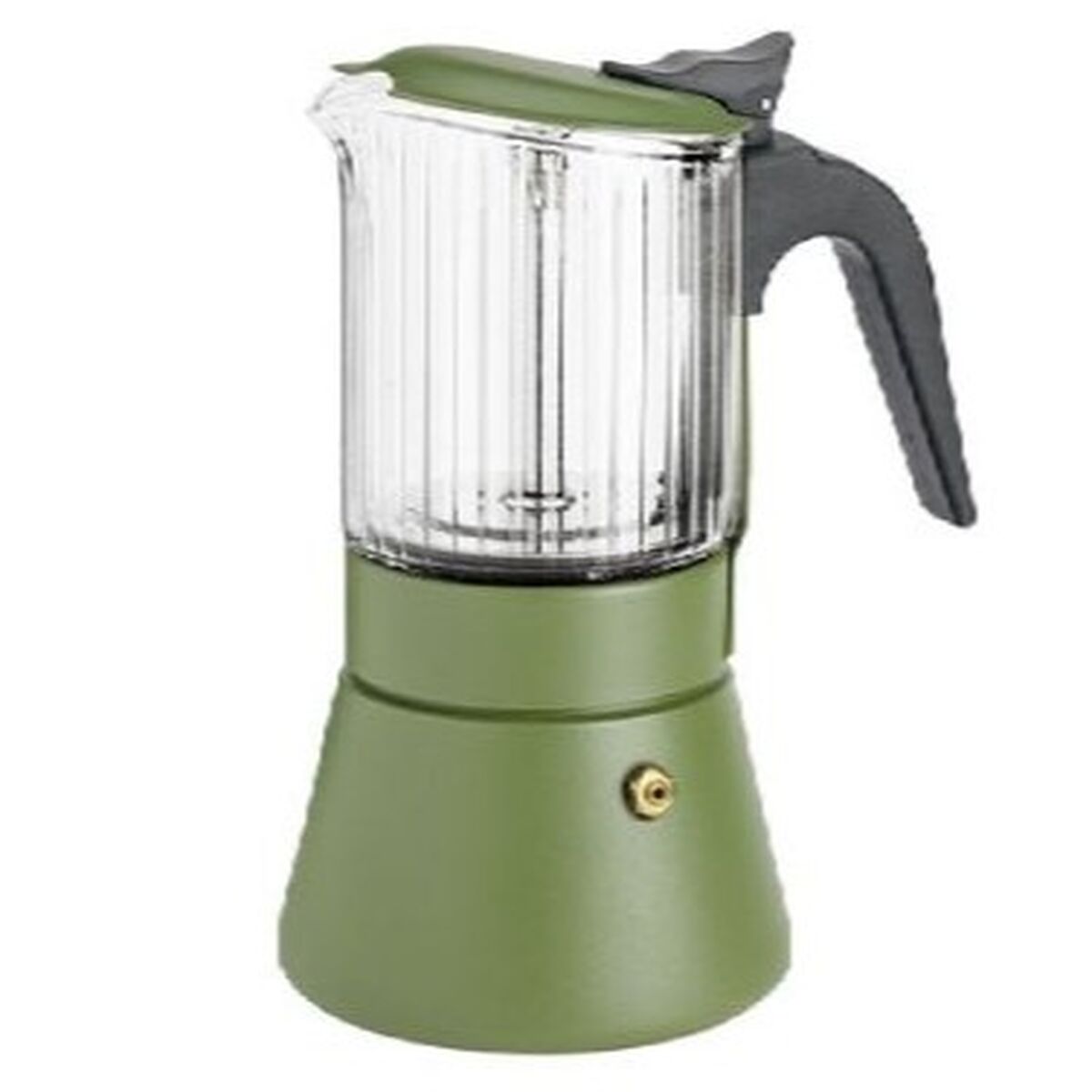 Cafetera Italiana Inoxibar Clair Verde 6 Tazas