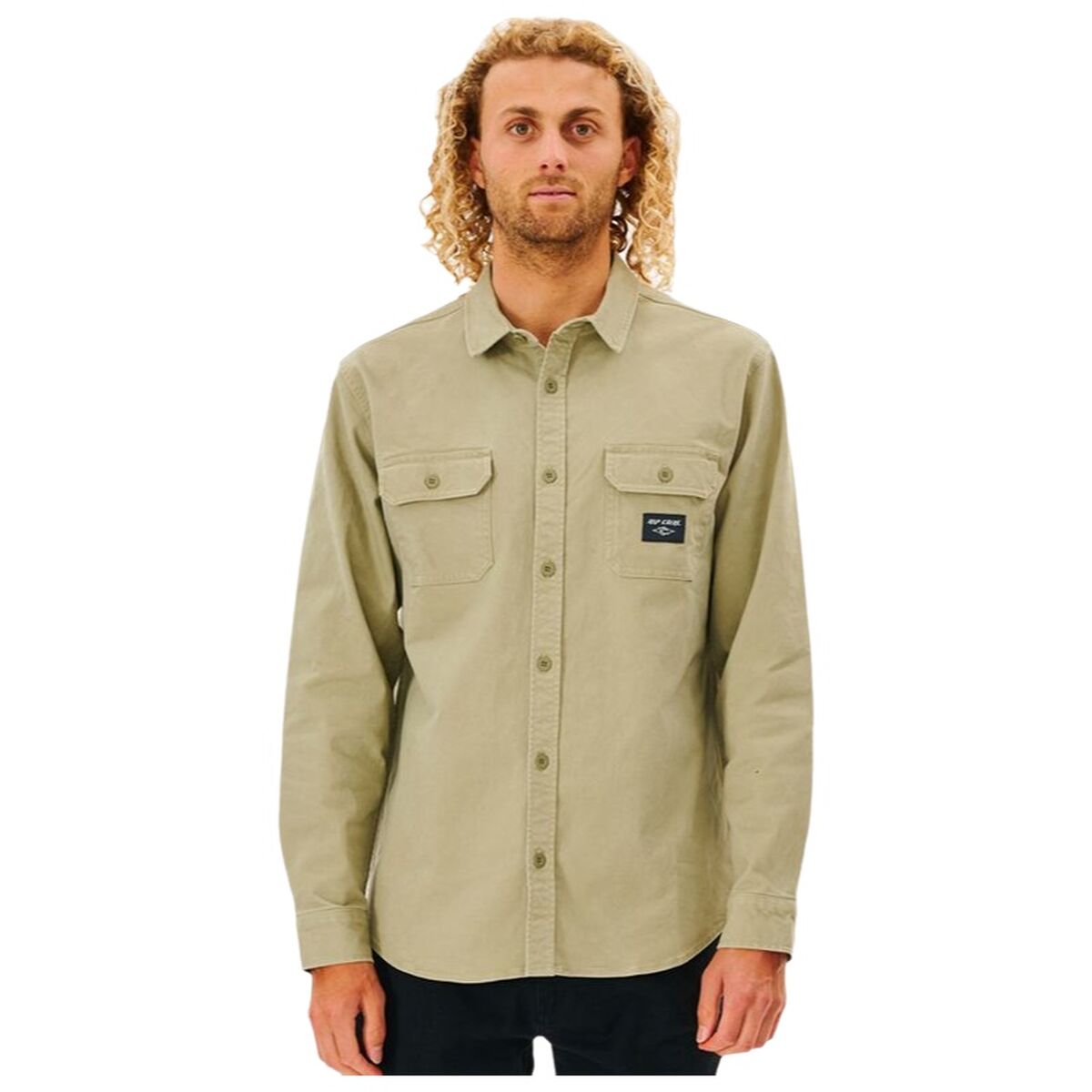 Camisa de Manga Larga Hombre Rip Curl Epic Beige (S)