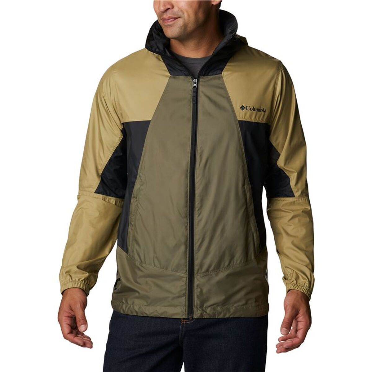 Chaqueta Cortavientos Columbia Point Park Oliva