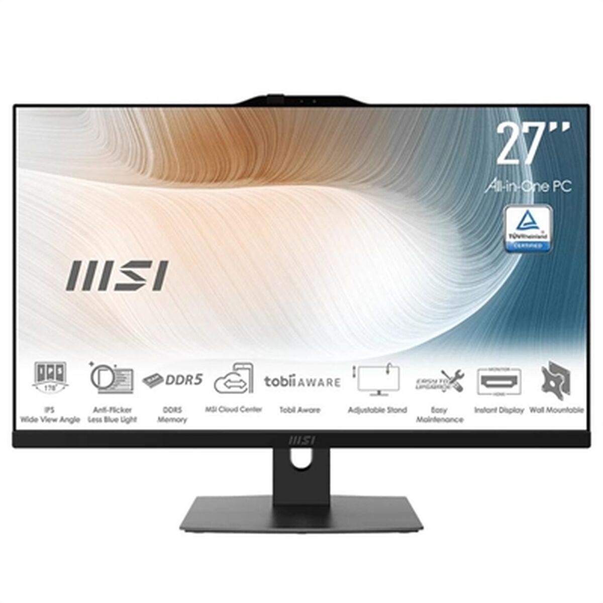 All in One MSI 00-AF8231-1233 27" Intel Core Ultra 7 150U 16 GB RAM 500 GB 500 GB SSD