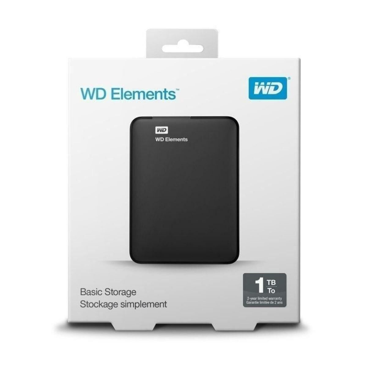 Disco Duro Externo Western Digital WD Elements Portable Negro 1 TB