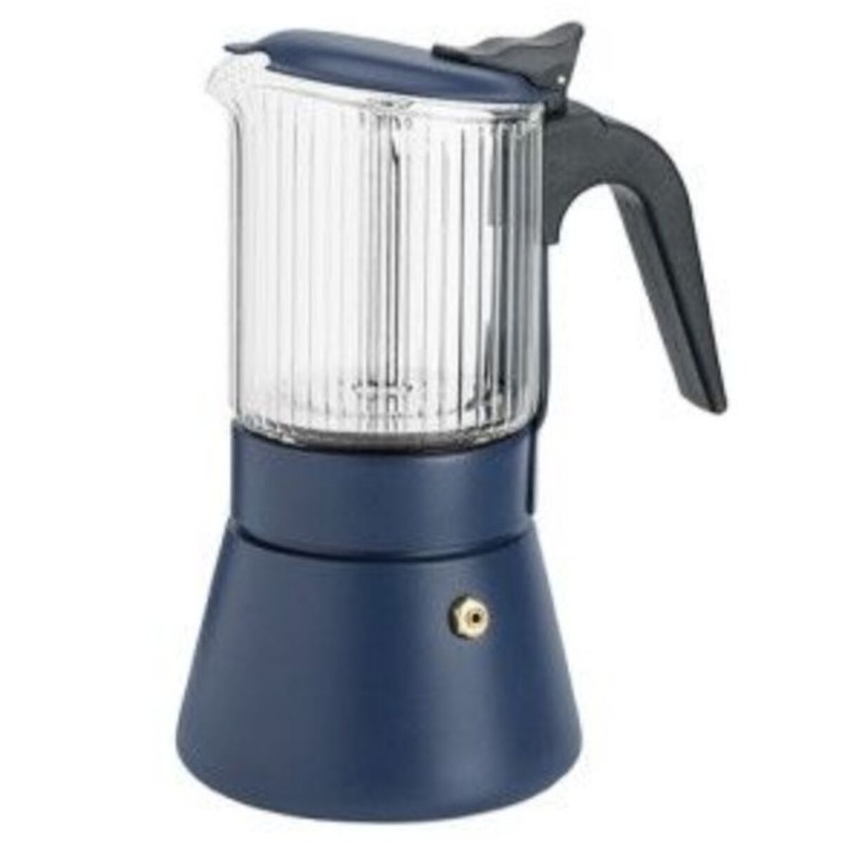 Cafetera Italiana Inoxibar 55096 Azul 4 Tazas