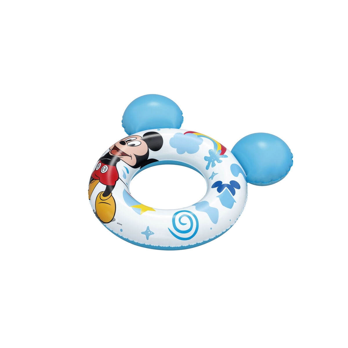 Bestway Flotador Disney Mickey Mouse Con Orejas 74x76 cm +3 a 6 Años Piscina y Playa 09109