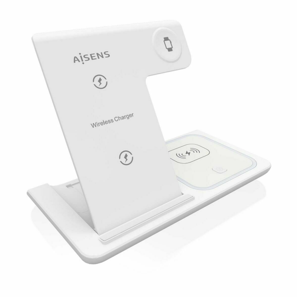 Cargador Inalámbrico Aisens ASCH-15W3WC044-W 3 en 1