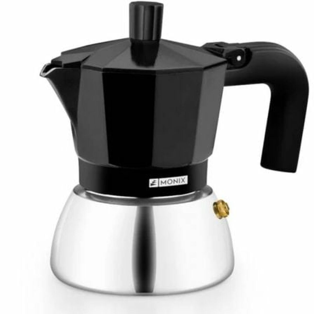 Cafetera Italiana Monix INOX BLACK 9T Negro 470 ml