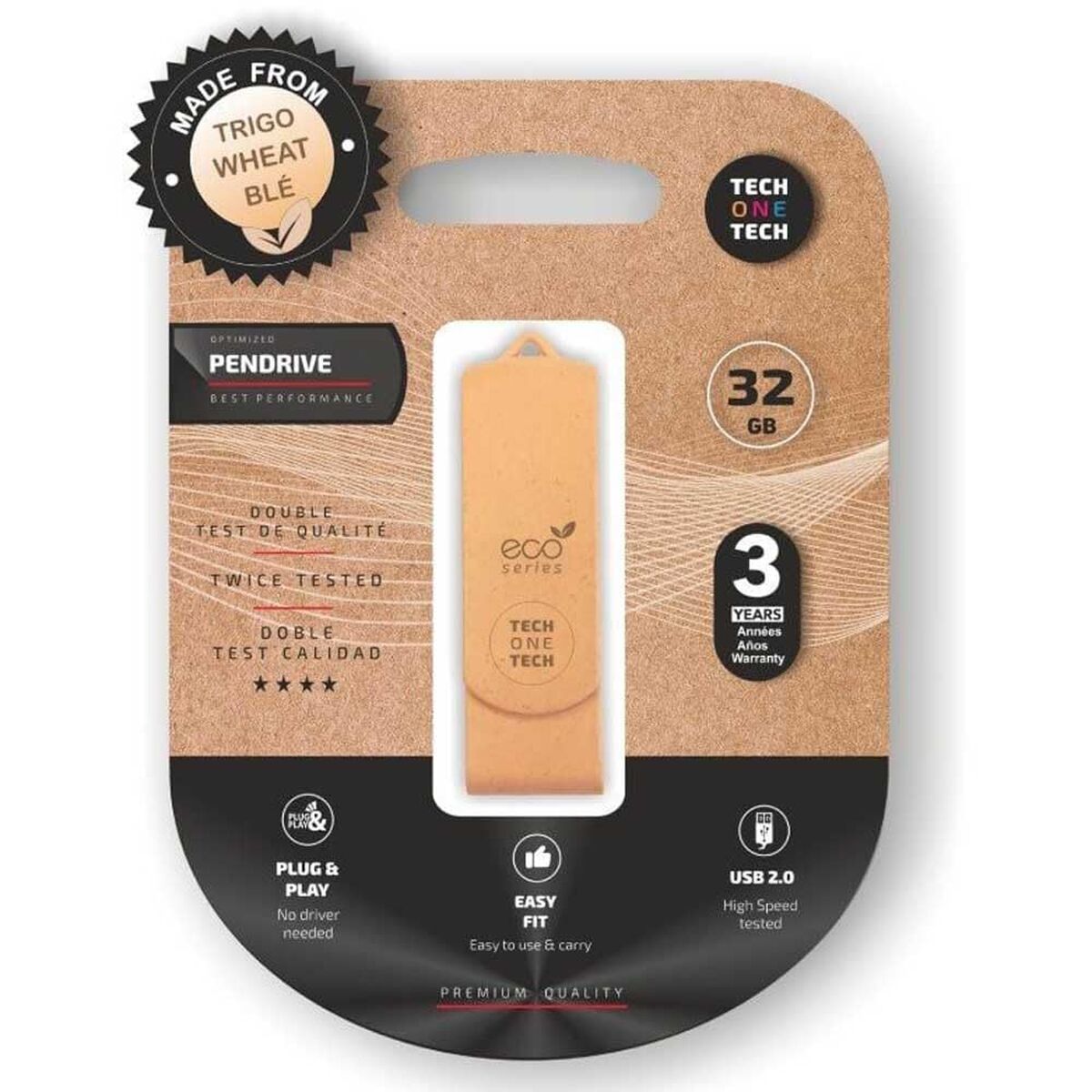 Memoria USB Tech One Tech Ecotech Multicolor 32 GB
