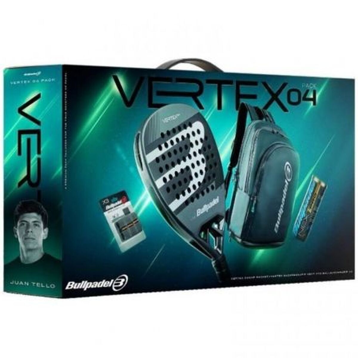 Pala de Pádel Bullpadel Vertex 04 Comfort Pro Line 2026 Negro Fibra de carbono