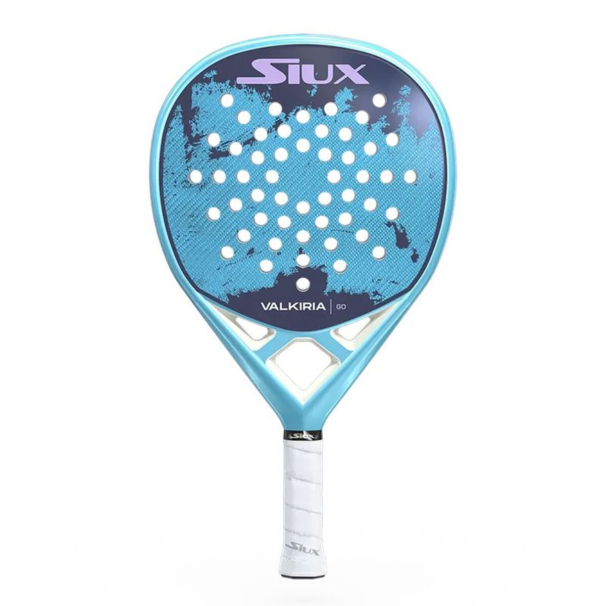 Pala de Pádel Siux Valkiria Go 2025 Azul Rosa Fibra de carbono Carbono EVA