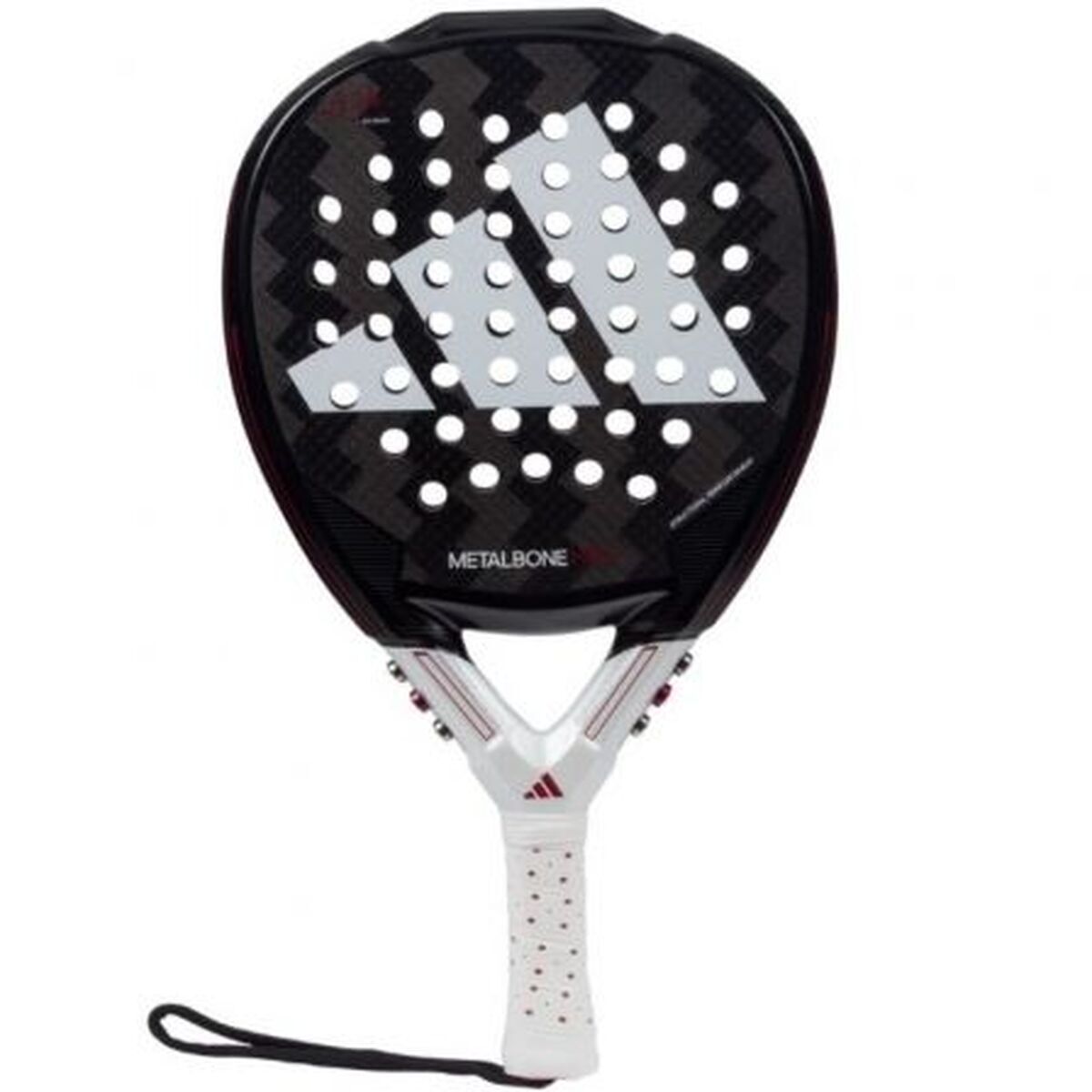 Pala de Pádel Adidas Metalbone HRD+ 2024/ Negra y Blanca (Ale Galan) Negro