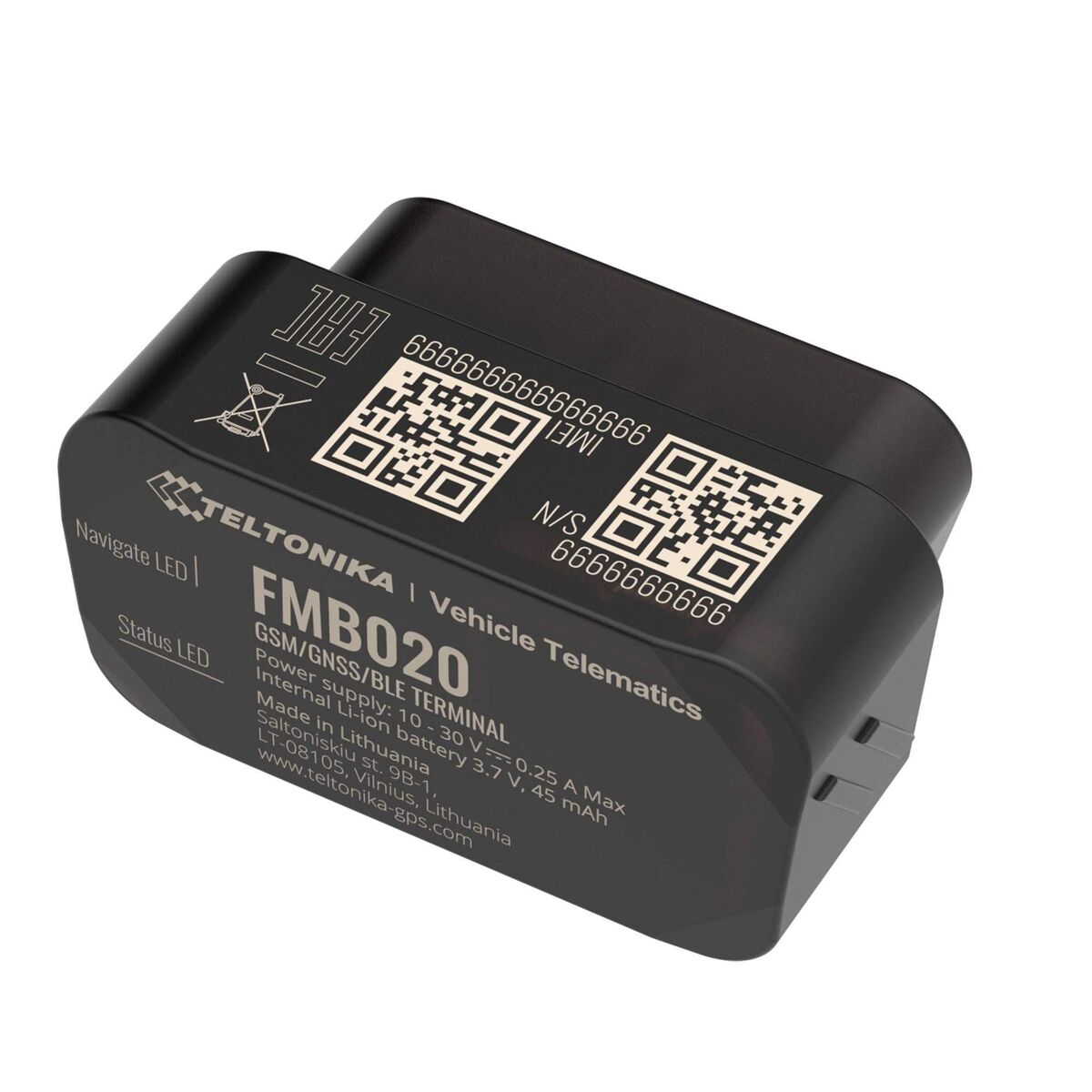 Localizador GPS Teltonika FMB020 Negro