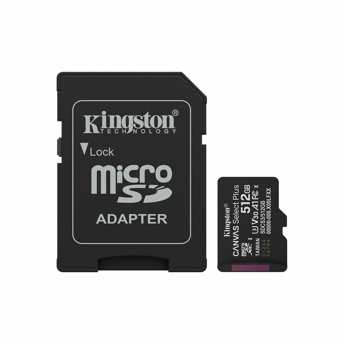 Tarjeta de Memoria Micro SD con Adaptador Kingston SDCS3/512GB 512 GB