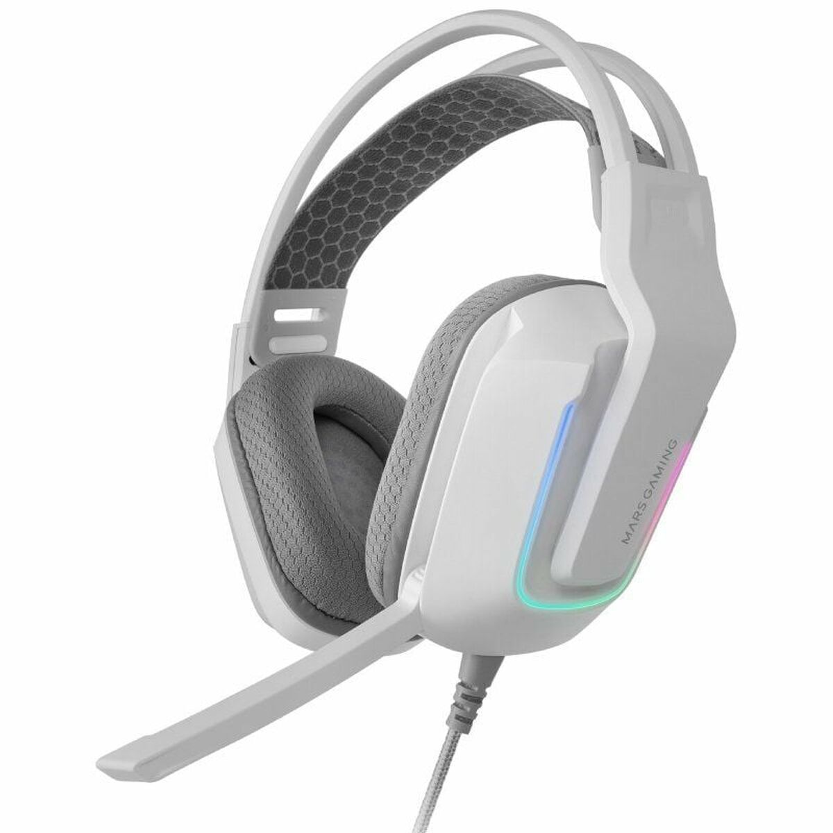 Auriculares con Micrófono Gaming Mars Gaming MH-Strike Blanco Multicolor