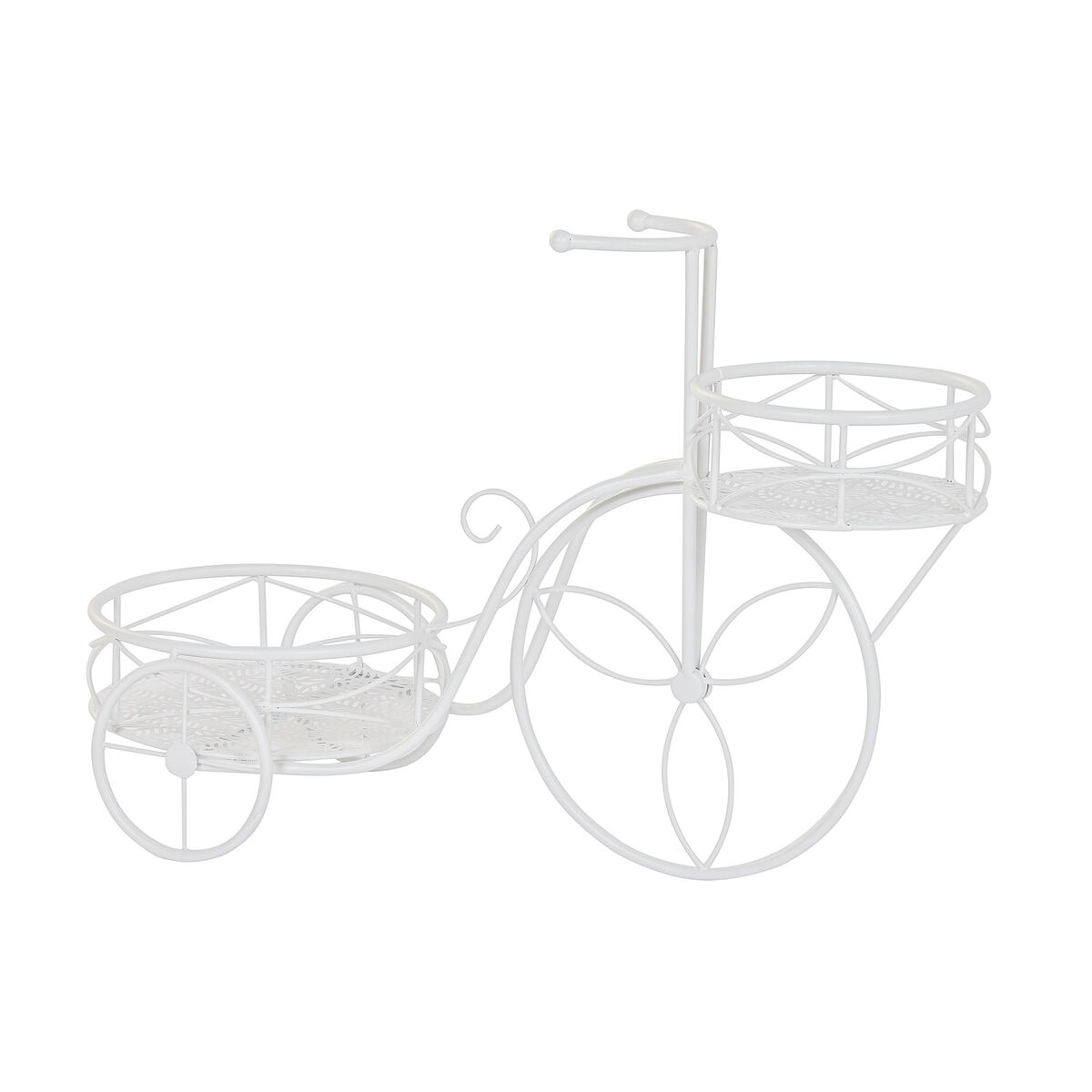 Macetero Home ESPRIT Blanco Hierro 60 X 26 X 40 CM