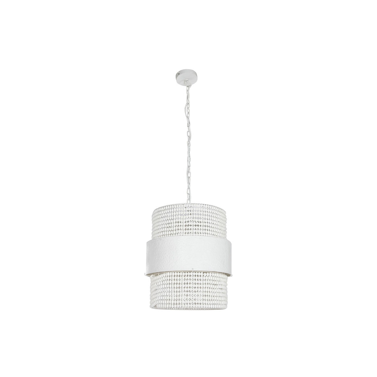 Lámpara de Techo Home ESPRIT Blanco Madera Metal Hierro 50 W 51 x 60 x 69 cm