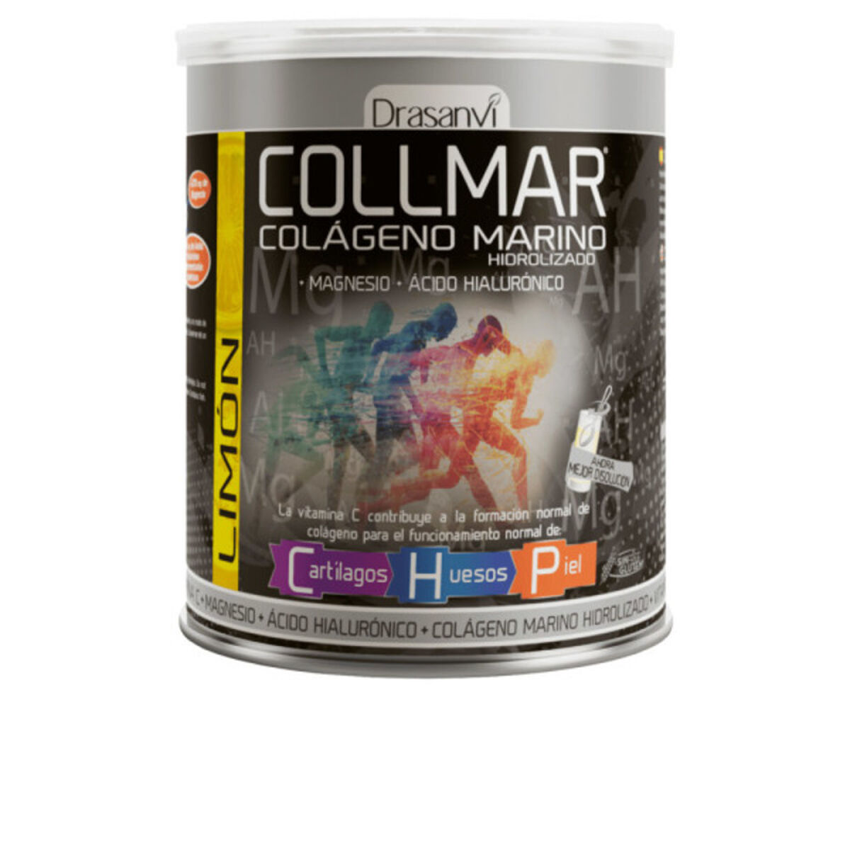 Colágeno Hidrolizado Drasanvi Collmar Magnesio Limon 300 g Limón