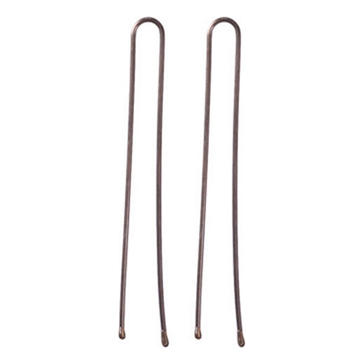 Clips para Pelo Eurostil 200 Horquillas 50 mm Bronce (200 pcs)