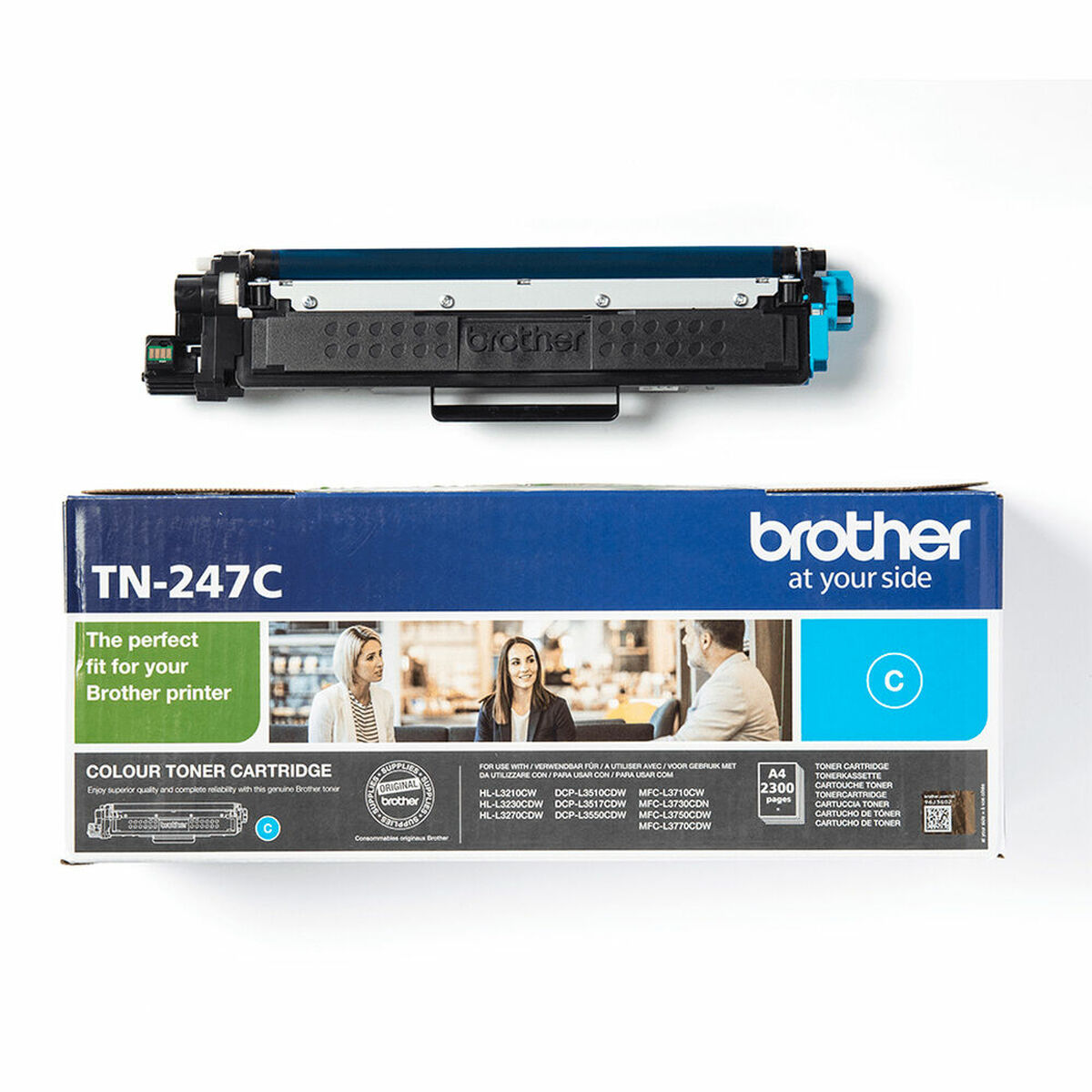 Tóner Brother TN-247C Negro Cian (1 unidad)