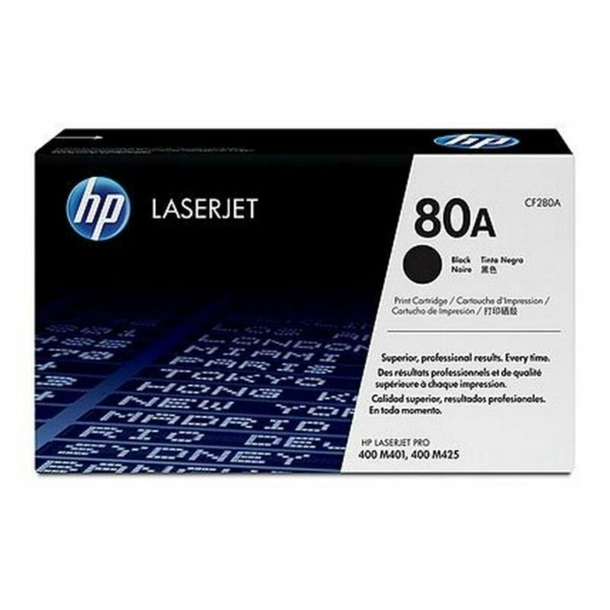 Tóner HP 80A Negro Tóner