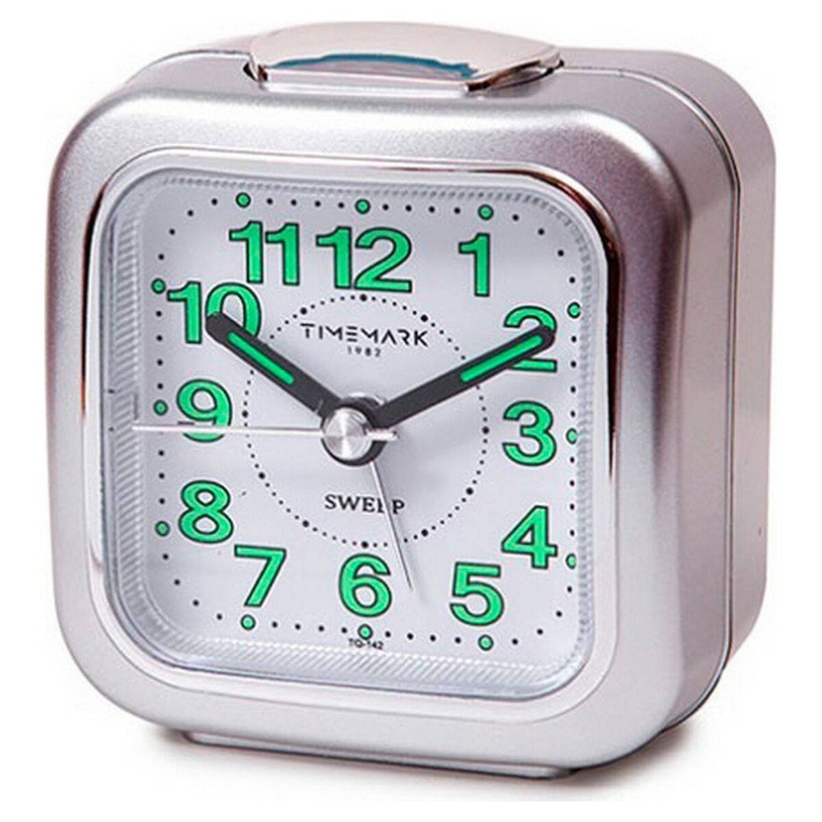 Reloj-Despertador Analógico Timemark Plateado