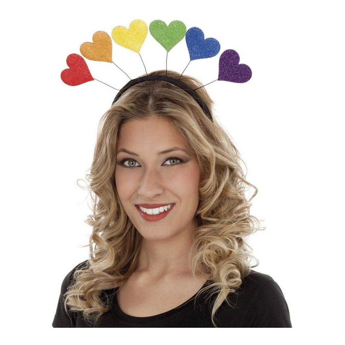 Diadema My Other Me Pride Multicolor Arcoíris Corazones