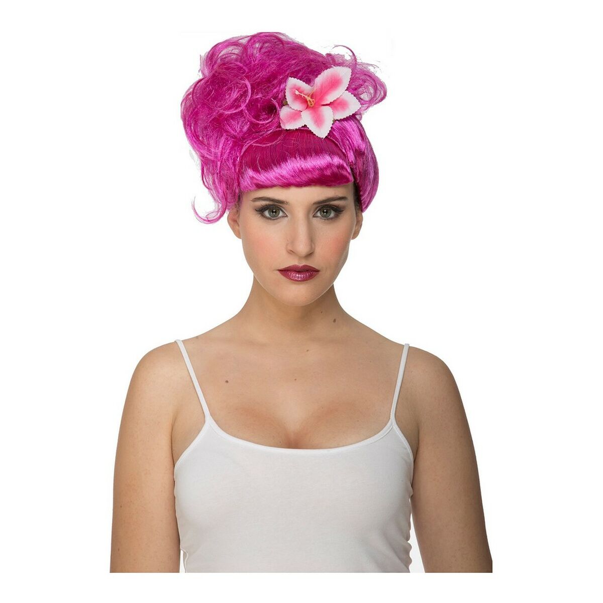 Peluca My Other Me Flor Rosa