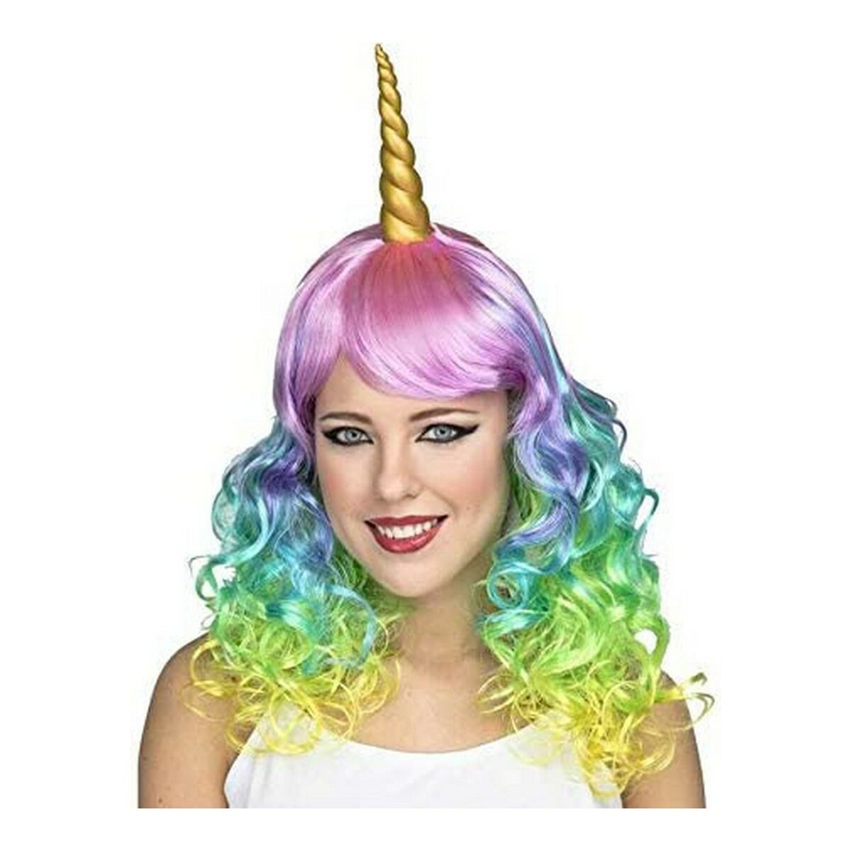 Peluca My Other Me Multicolor Unicornio