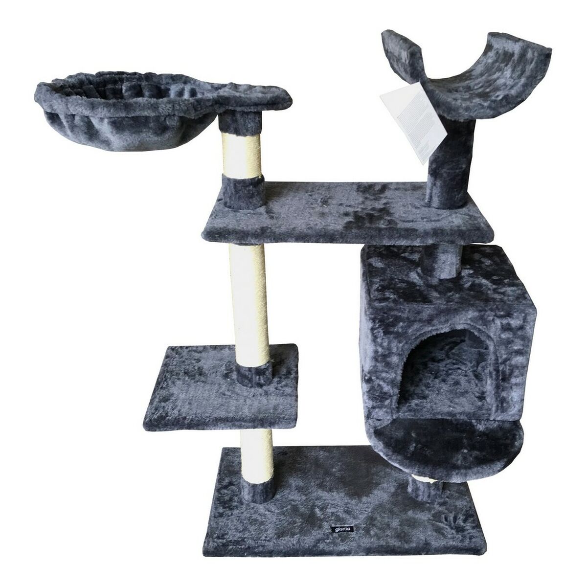 Rascador para Gatos Gloria Jarama Árbol Gris Madera Papel Sisal (35 x 100 x 60 cm)