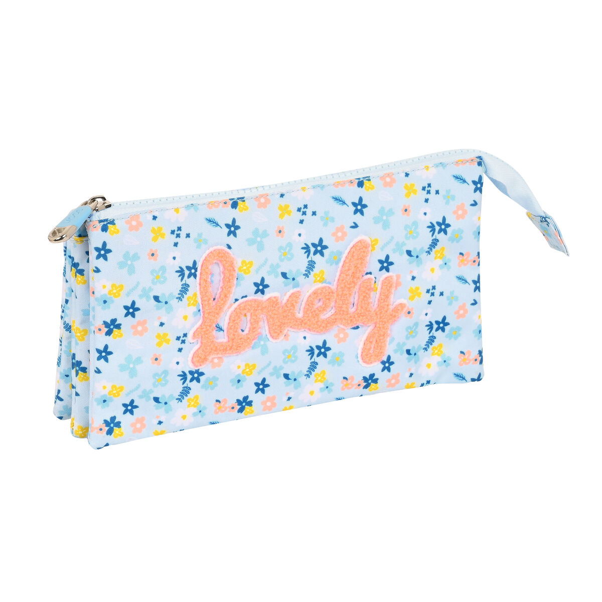 Portatodo Triple Moos Lovely Azul 22 x 12 x 3 cm