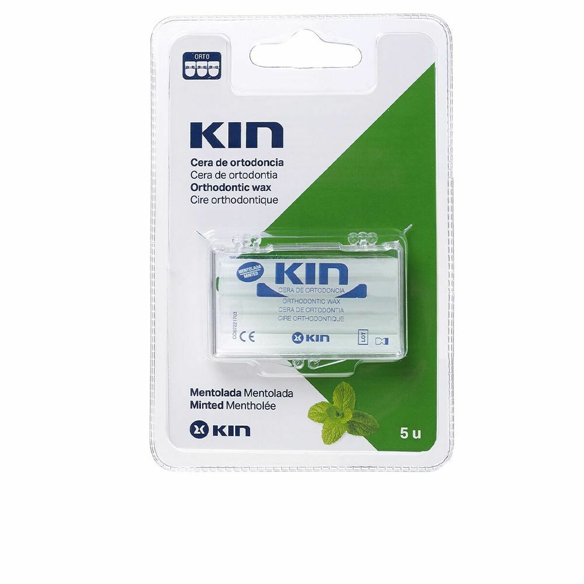 Cera de ortodoncia Kin Kin Cera Cuidado de ortodoncias Mentolado
