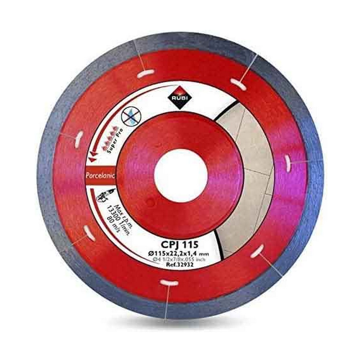 Disco de corte diamantado Rubi superpro r32932