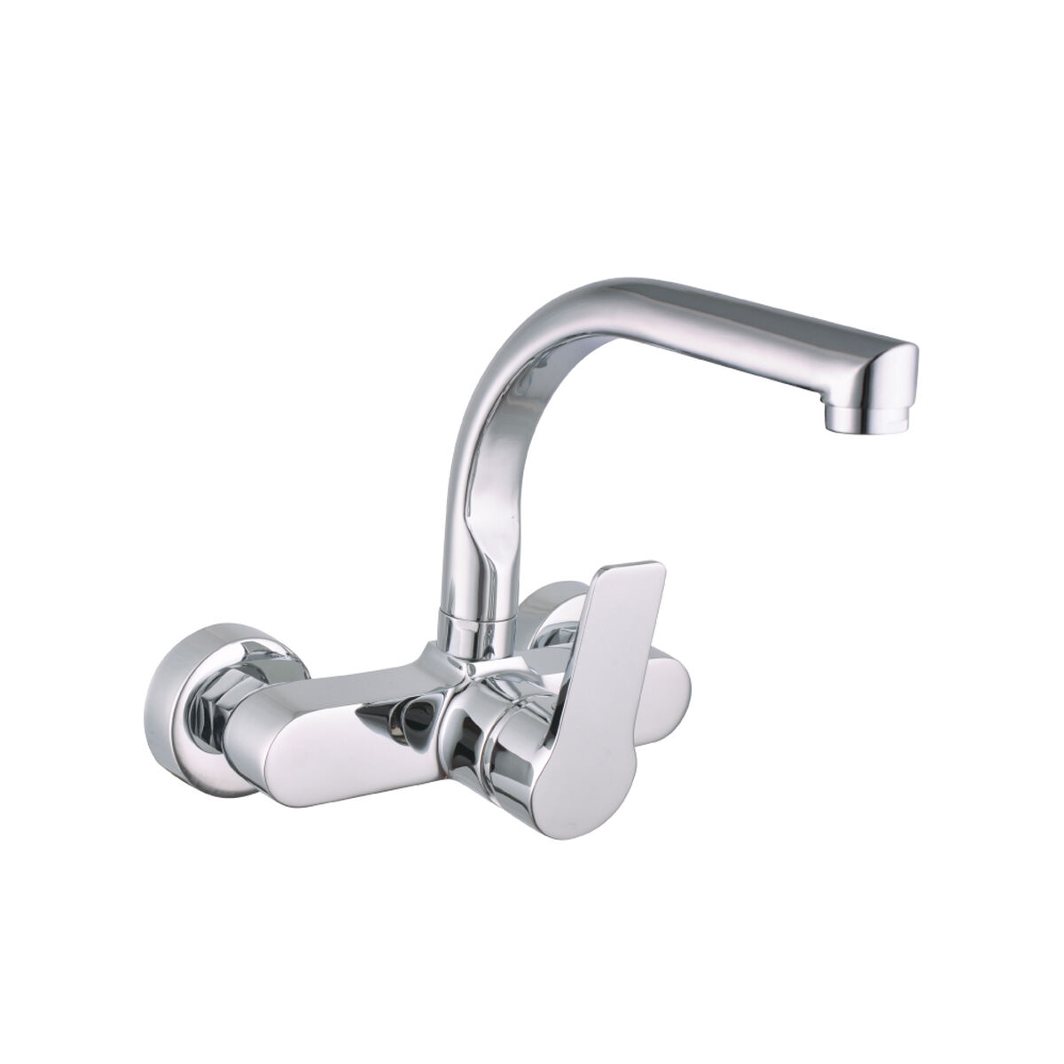 Grifo Monomando EDM 01145 Plateado Acero Inoxidable Latón