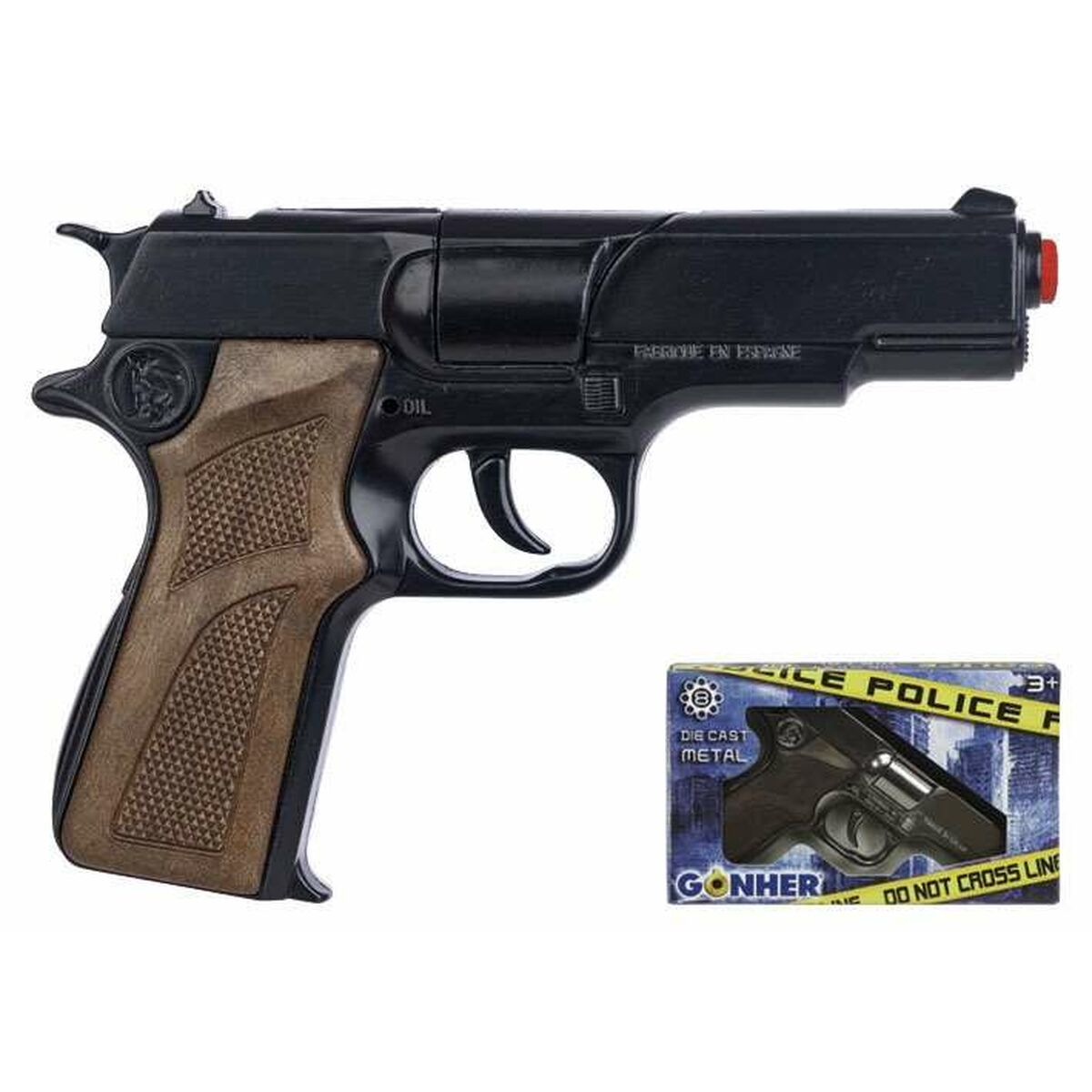 Pistola de Petardos Gonher Policía Negro