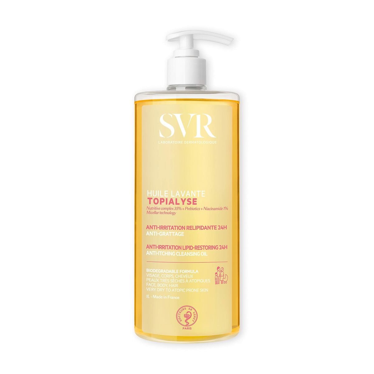 Aceite Corporal SVR Topialyse 1 L Micelar Limpiador