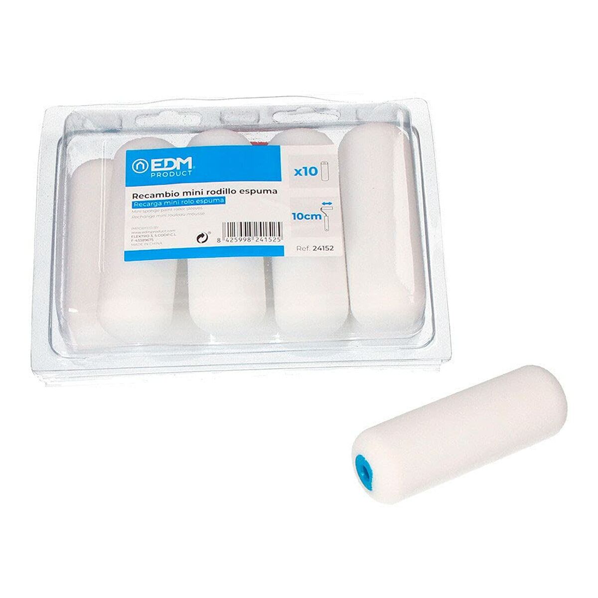 Kit de Reemplazo de Rodillos EDM 24152 Espuma 110 mm