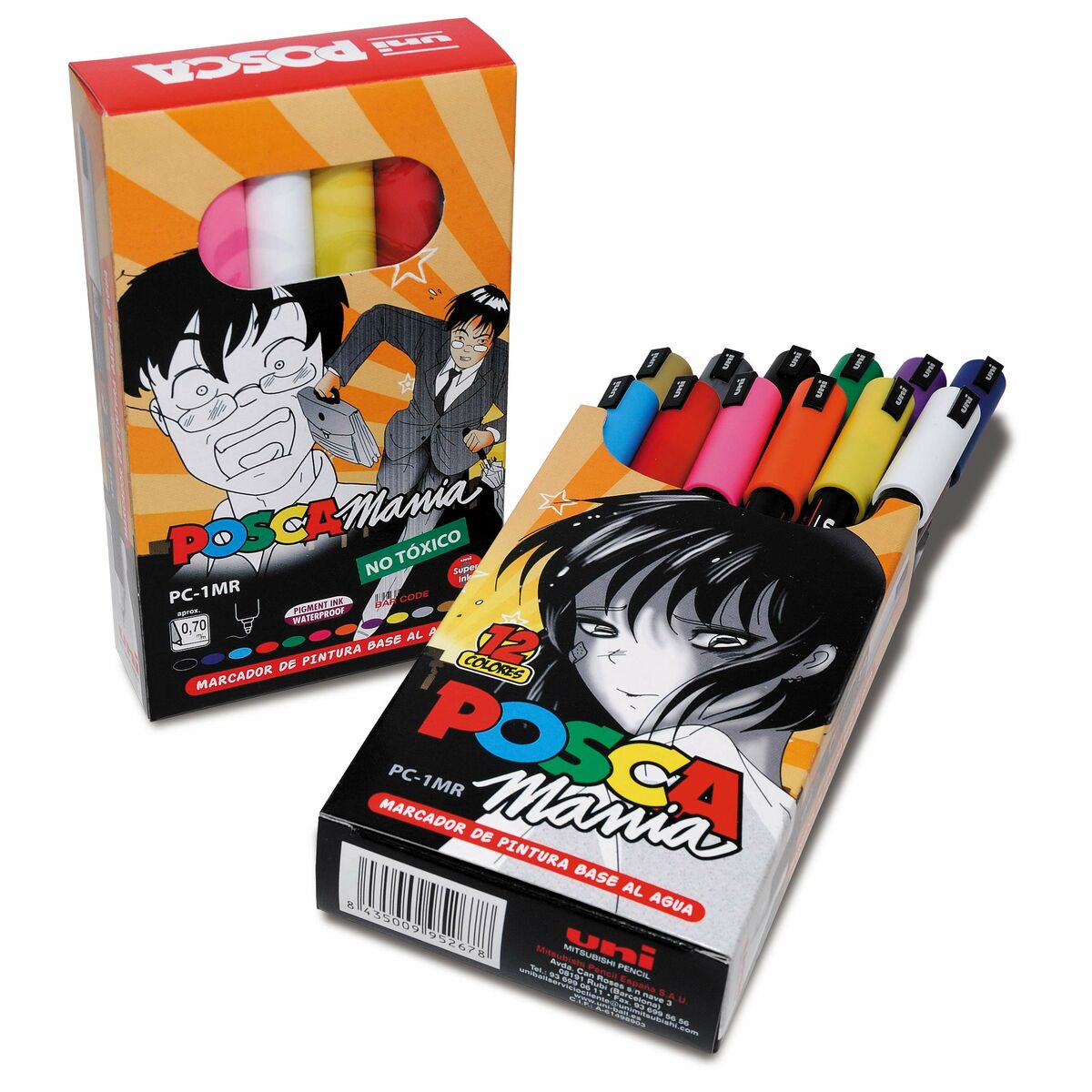 Set de Marcadores Uni-Ball Posca Mania PC-1MR Multicolor