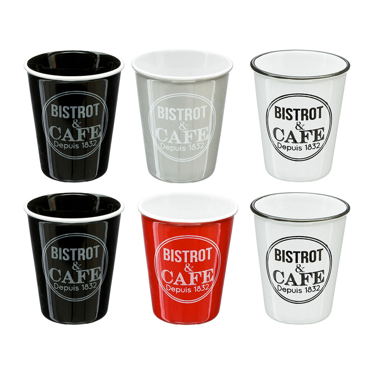 Juego de Café 5five Simply Smart Bistrot Multicolor 110 ml