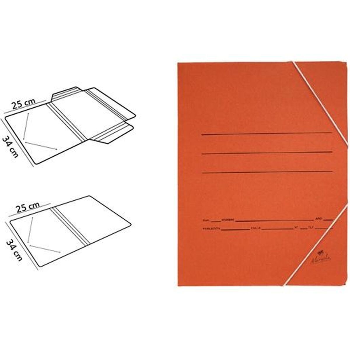 Carpeta Mariola Rojo Folio