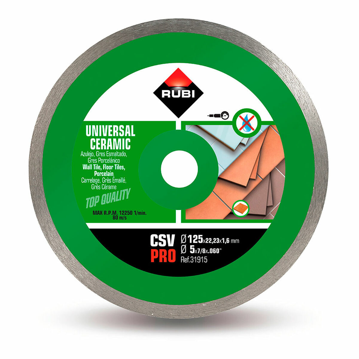 Disco de corte diamantado Rubi pro r31915